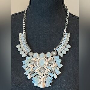 Women’s 12” Gemstone Costume Fashion Jewelry Statement Necklace